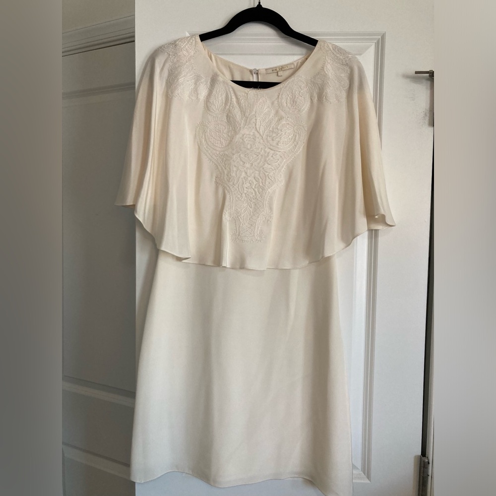 NWOT Kobi Halperin Silk and Lace Cream Dress